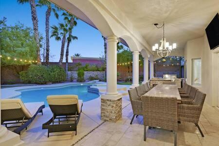 Lux 5Br Vegas Home W Pool, Spa, Games, Near Strip Las Vegas Dış mekan fotoğraf