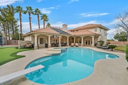 Lux 5Br Vegas Home W Pool, Spa, Games, Near Strip Las Vegas Dış mekan fotoğraf